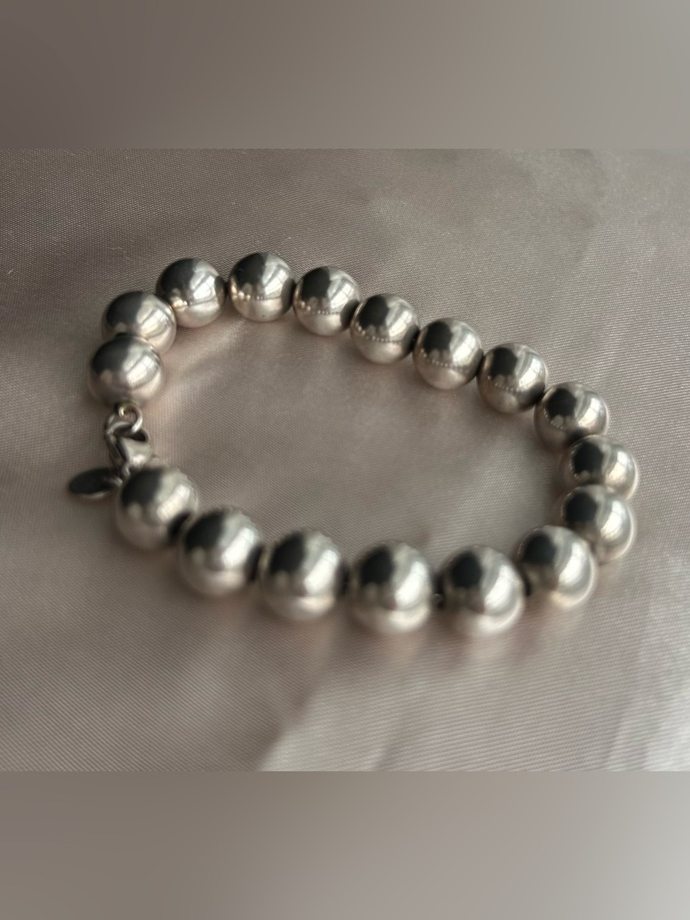 Tiffany ball bracelet 7 1/4”
